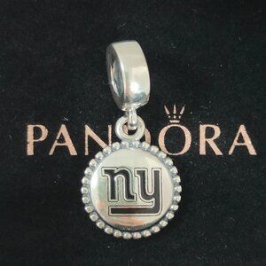 Pandora New York Giants Football Team Exclusive Dangle Charm Sterling Silver